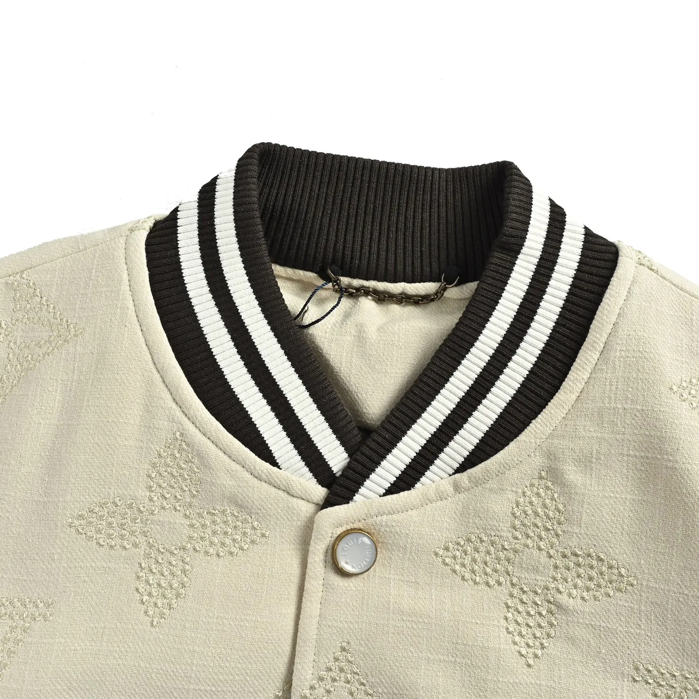 Louis Vuitton/Louis Vuitton old flower embroidered baseball jacket